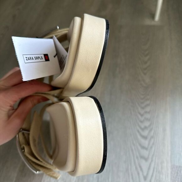 Zara SRPLS Limited Edition Genuine Leather Flats - Picture 2 of 6